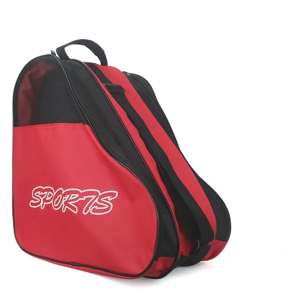 Bolsa portátil para patines, bolsa transpirable de gran capacidad para patinaje sobre hielo, bolsa de almacenamiento para patines, bolsa para zapatos de patinaje, bolsa para patines en línea para niños