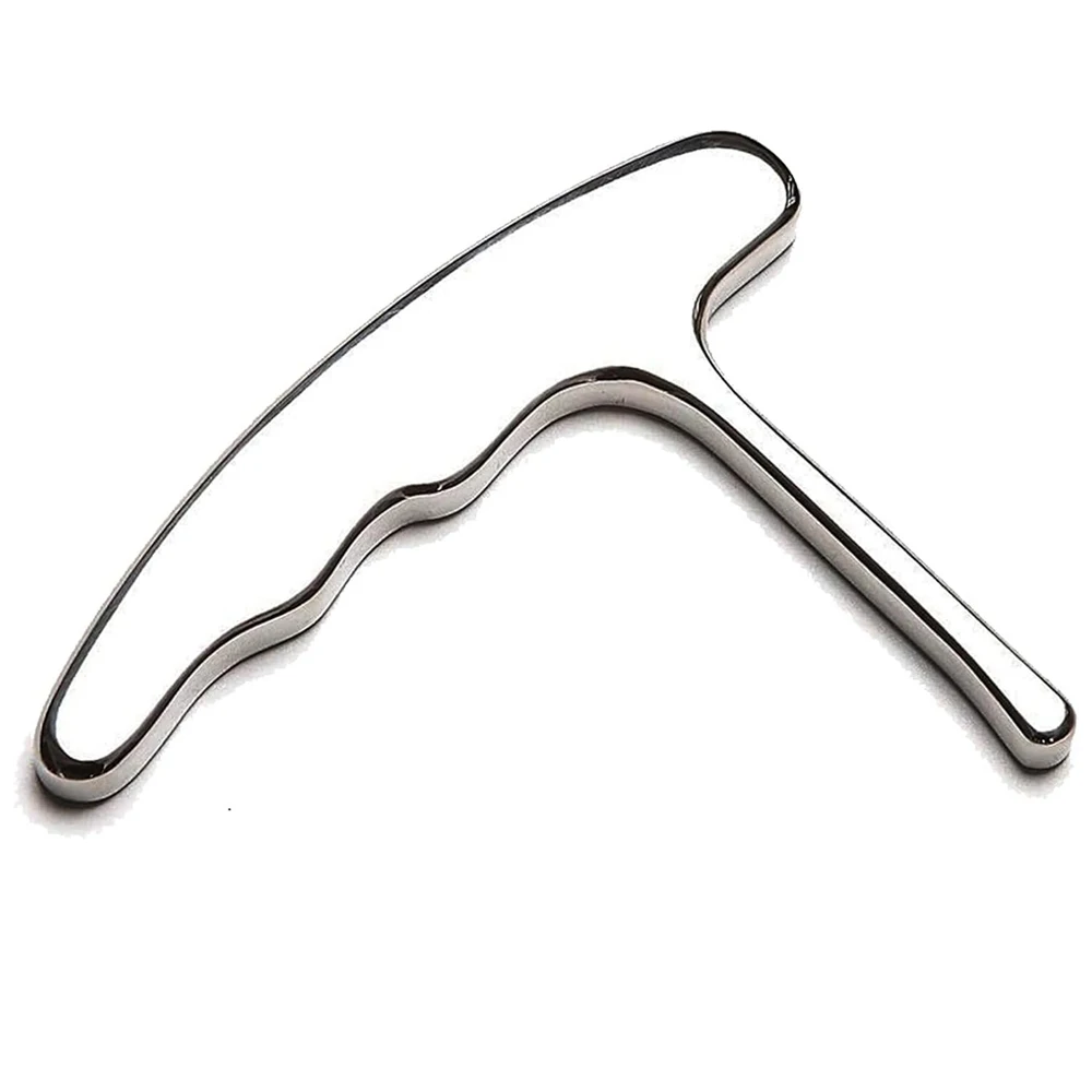 Stainless Steel Manual Deep Tissue Massage Tool Trigger Point Massage T-Bar Full Body Massage Tool Full Body Fascial Relaxation