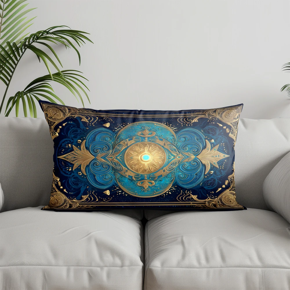 Home Decor Lace Frame Design Throw Pillow Suitable For Sofa Bedroom Car Pillow Cover Cushion Rectangular Back Cushion