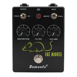 NEW Demonfx FAT MOUSE Guitar Effect Pedal FUZZ Distortion With True Bypass