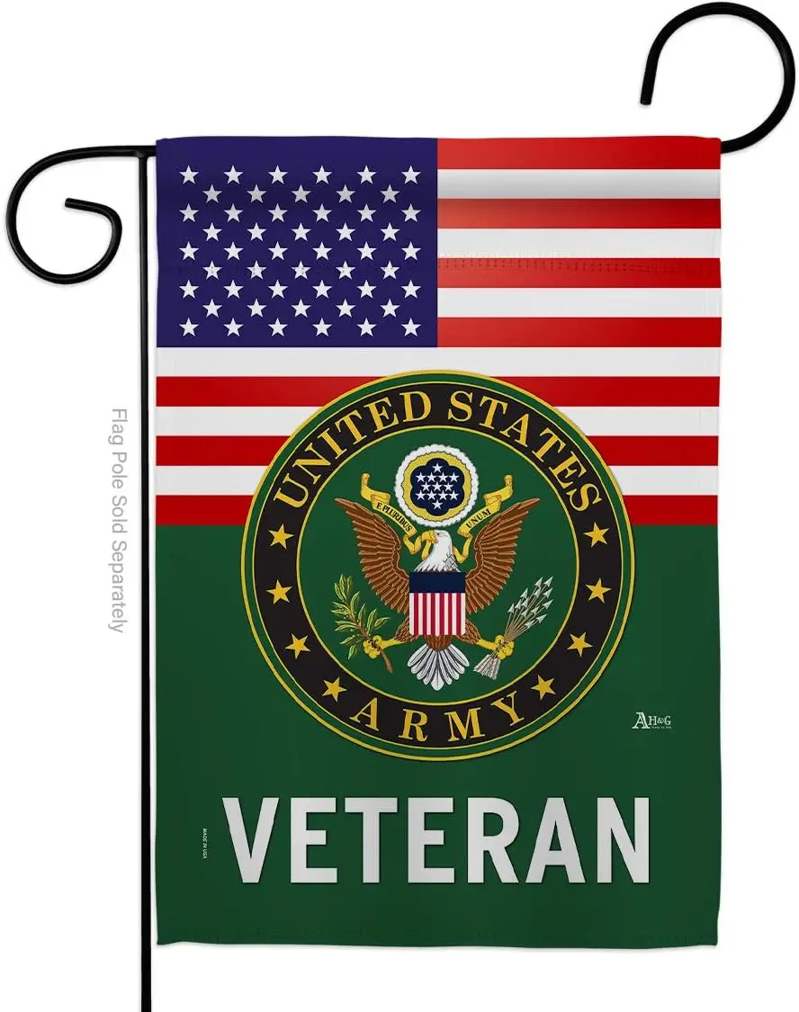 Army US Veteran Garden Flag Armed Forces Rangers United State American Military Retire Official Small Decorative Gift Yard House