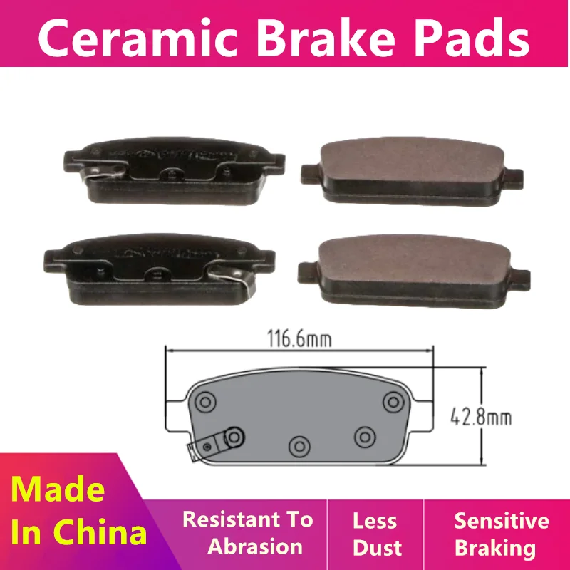 For Chevrolet Tracker Cruze Volt Rear Brake Pads 13411380 13411383 Auto Parts D1468