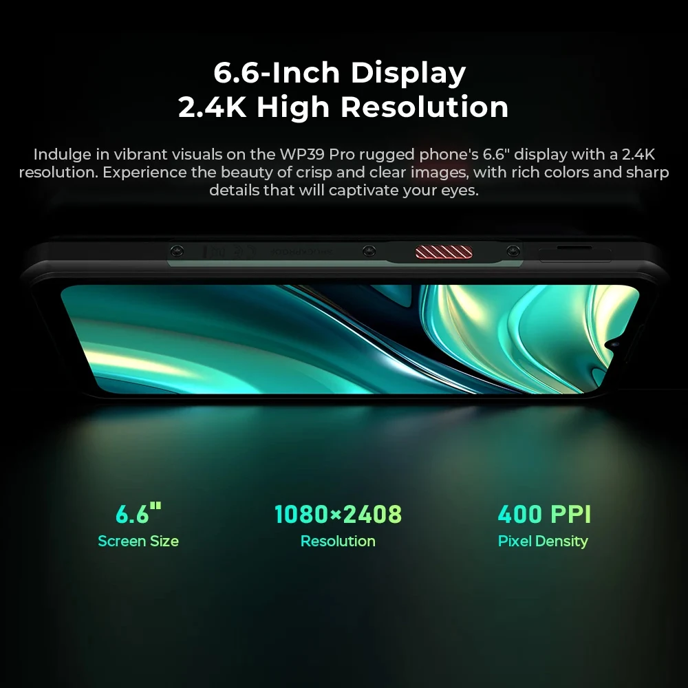 Oukitel WP39 PRO 5G Rugged Smartphone 11000mAh Battery 6.6 Inch 2.4K 12GB+512GB Mobile Phones 64MP Cell Phone Android 14 NFC