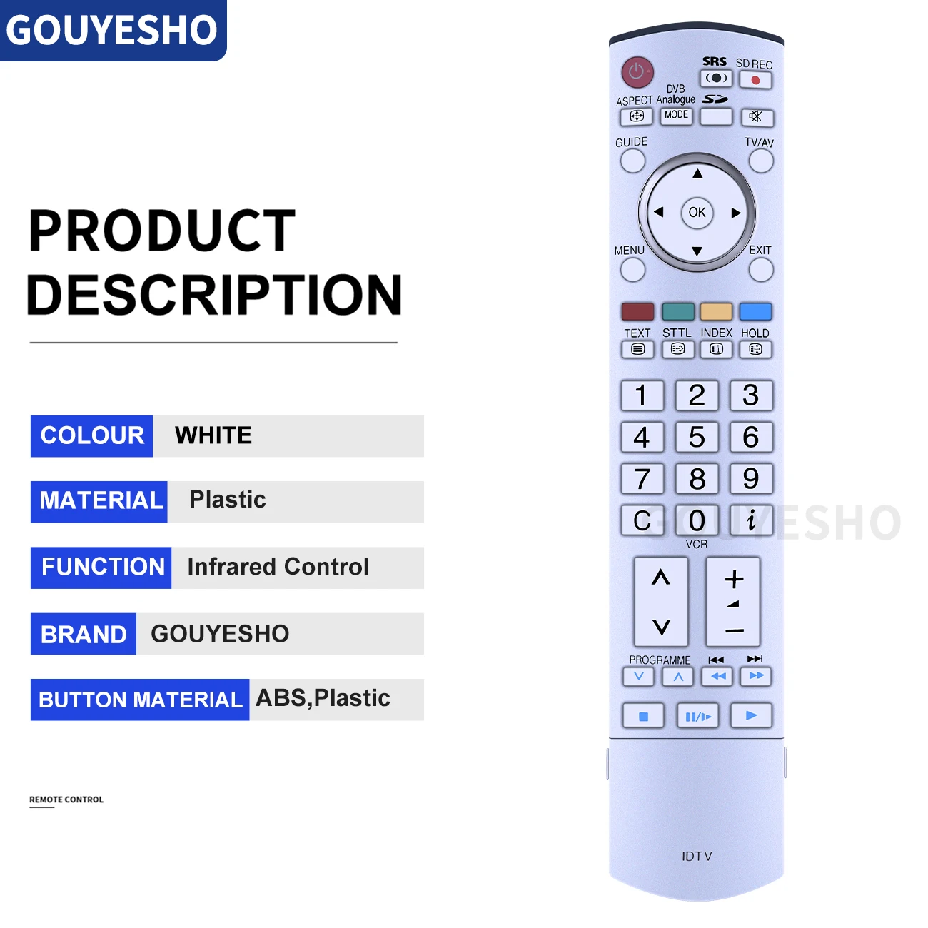 N2QAYB000027 For Panasonic IDTV TV Remote control TX-26LXD500 TH-50PV500 TH-32PV500 TH-32PV50