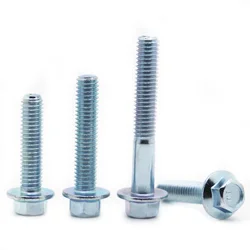 M5 M6 M8 M10 M12 External Hexagon Flange Bolts Grade 8.8 Zinc Plated Flange Screws with Belt Pad Full Thread/Partial Thread