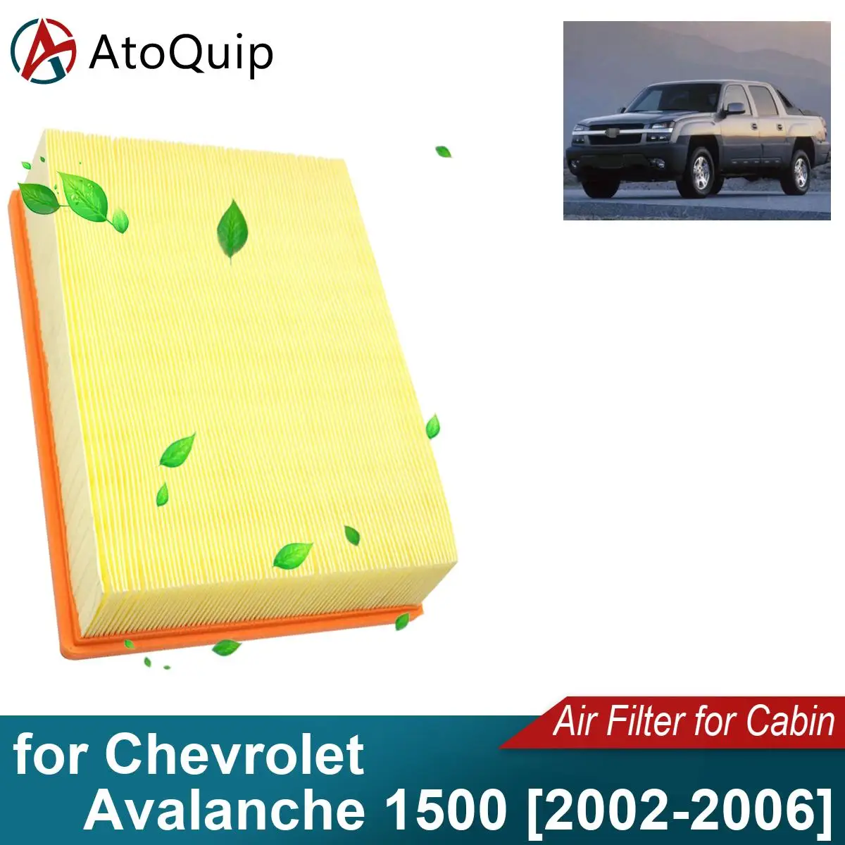 

Автомобильный воздушный фильтр CA8755A, подходит для Chevrolet Лавина 1500 2002-2006 15908915 15908916 19166111 22845992,23349854 25313349