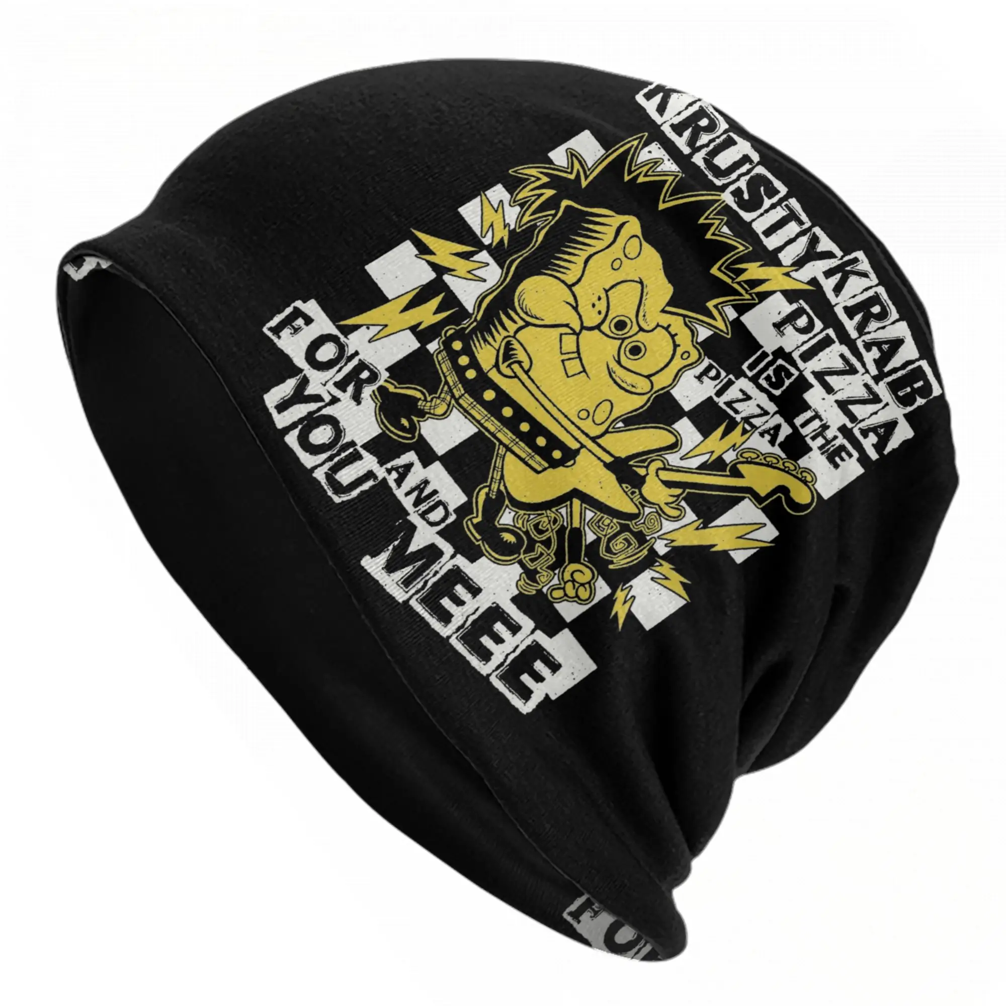 Spongebobed Cap  Casual Adult Outdoor Skullies Beanies Hat Spring Warm Head Wrap Bonnet Knitted Hat