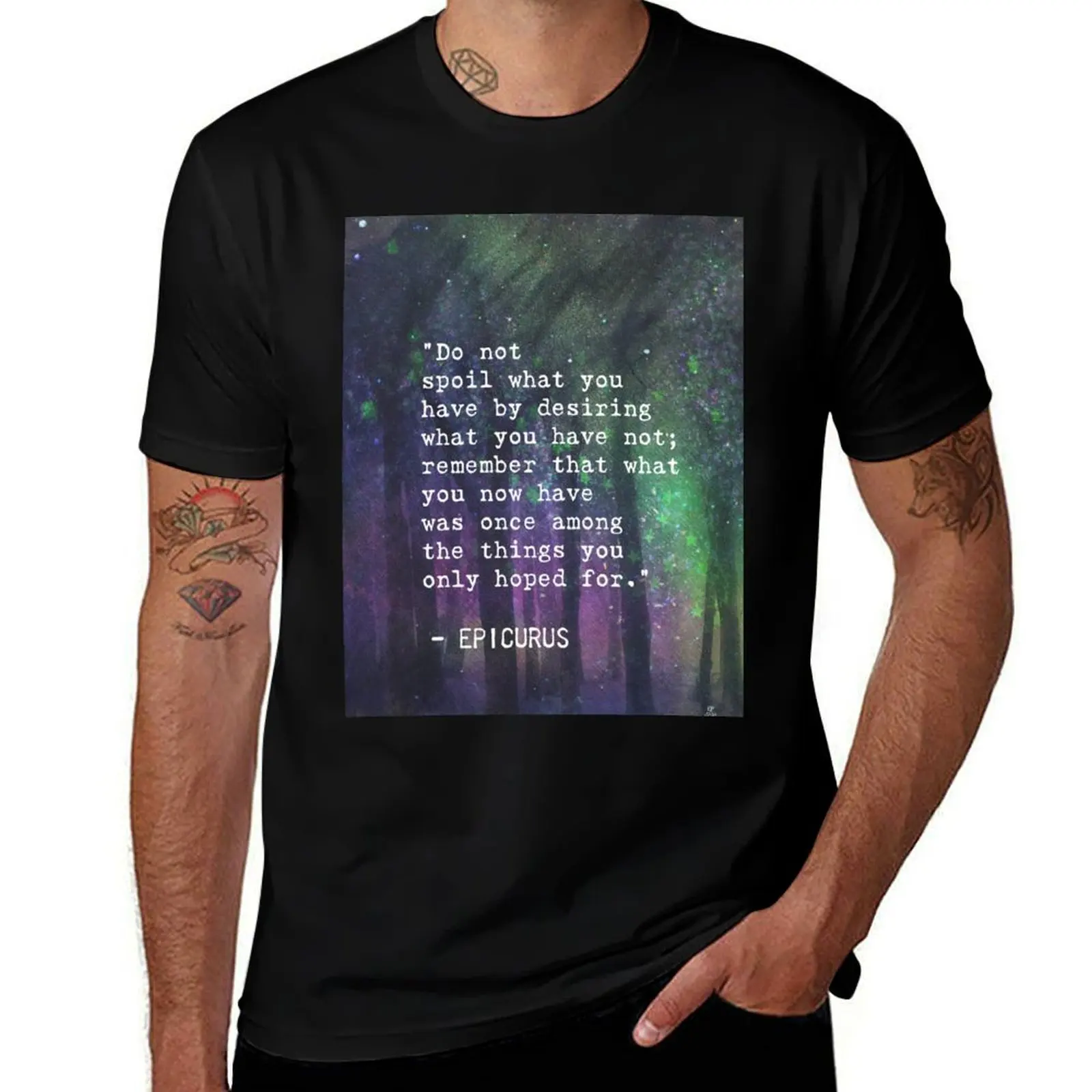 “Do not spoilwhat you have bydesiring whatyou have not;remember that what you now havewas once among thethings you onlyh T-Shirt