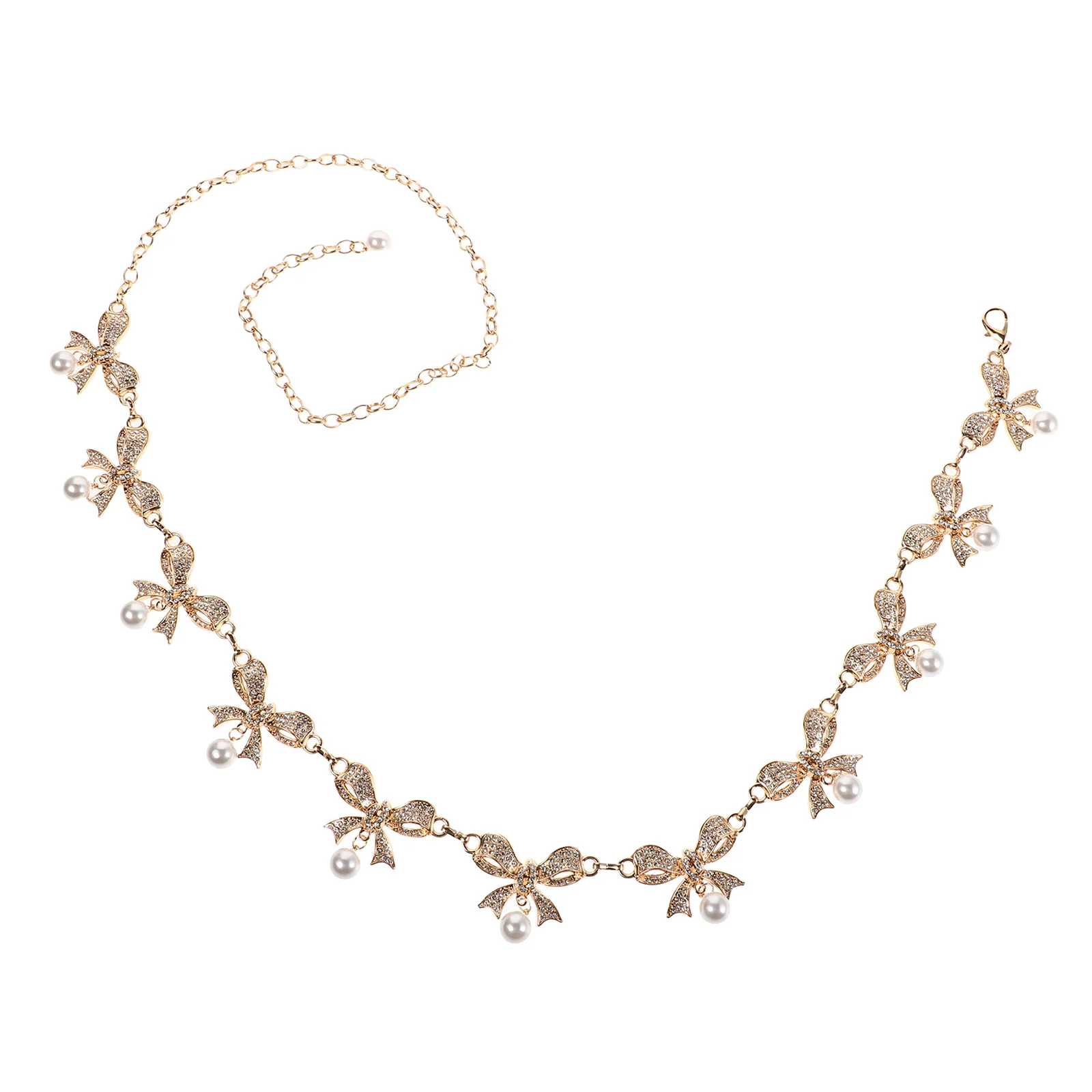 

Butterfly Knot Waist Chain For Women Fashionable Body Jewelry Adjustable Belly Chain Bridal Belt Dress Accessory