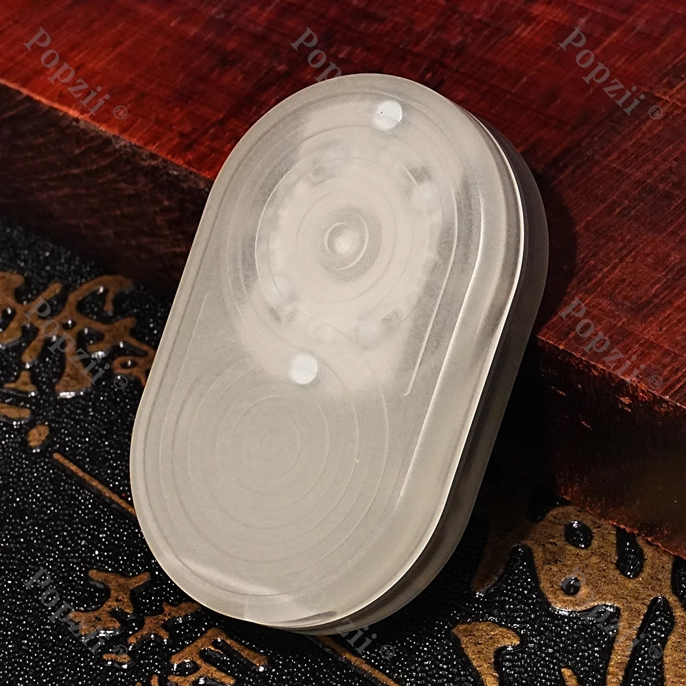HALOO PLAYER PMMA EDC lumineux rotation gauche et droite 360 °   Curseur de poussée mécanique, jouet de agitation, jouets d'anxiété au bureau