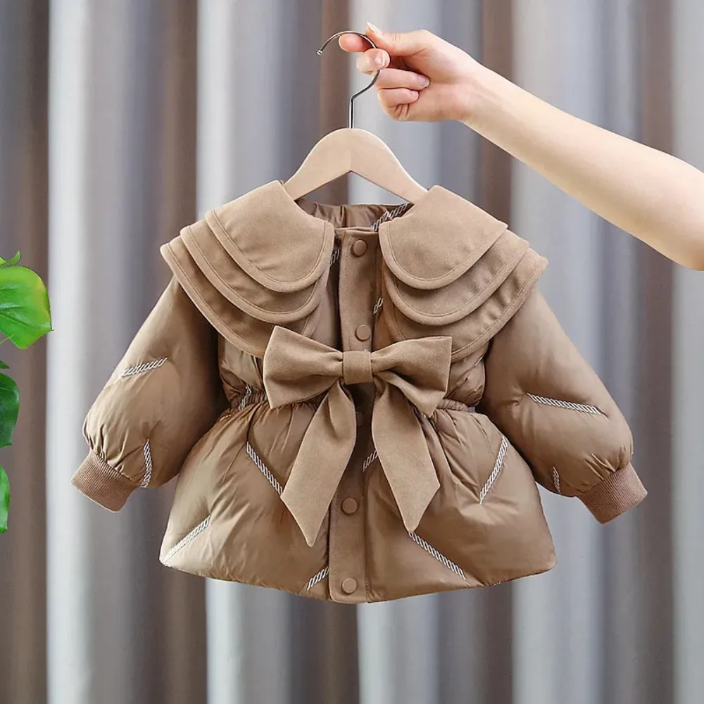 Baby Mädchen warme Winter mäntel dicke Mode Kinder Jacke Mantel für Mädchen Oberbekleidung Kinder kleidung