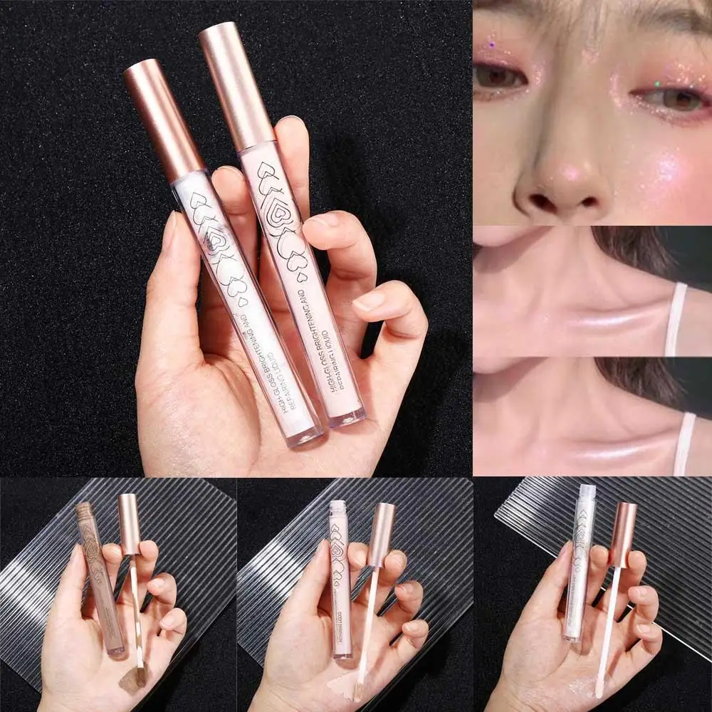 Highlighter Waterproof Highlighting Pencil Liquid Eye Shadow Concealer Pen Nose Shadow Cream Highlighter Concealer Repair Stick