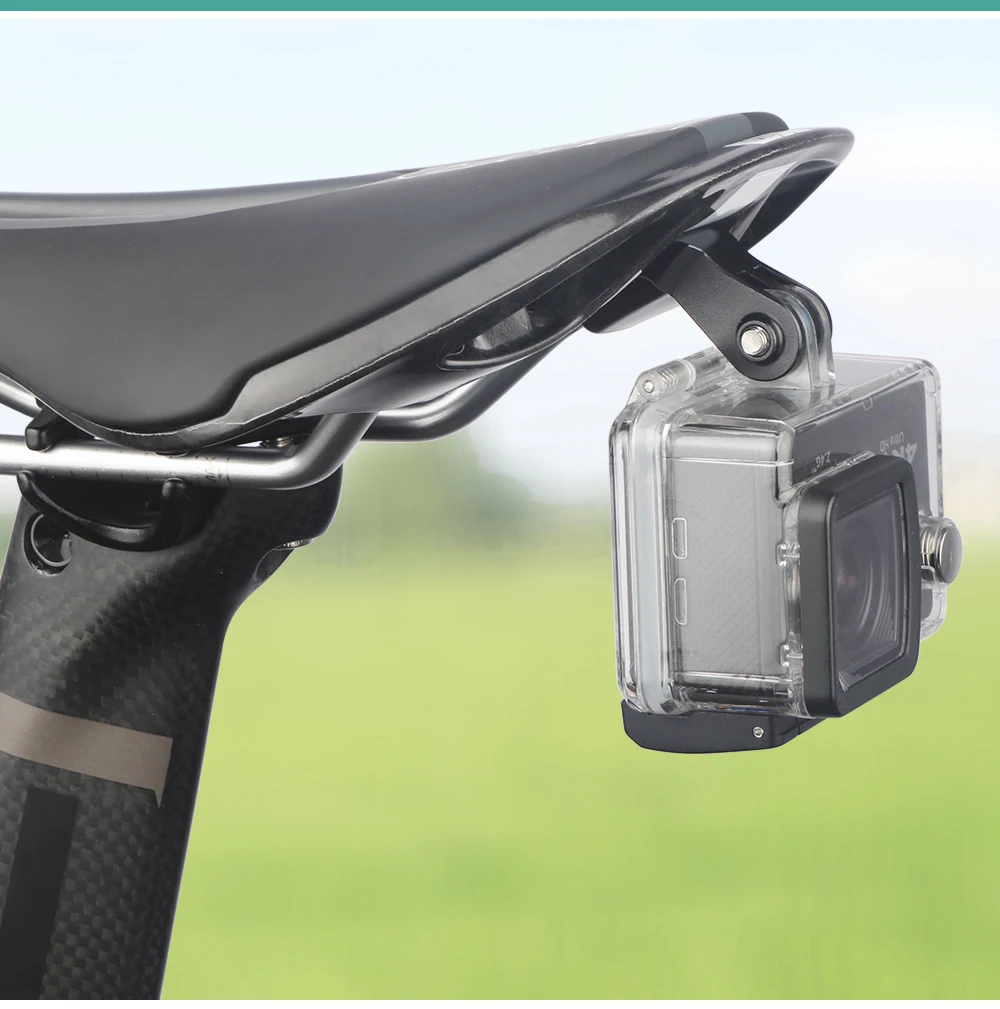 Fahrradsattel-Rücklichthalterung, passend für Garmin Varia Radar Rückspiegel RTL510 515 500 Magene L508 für Shimano PRO Sattelstützenhalterung – Detail 1