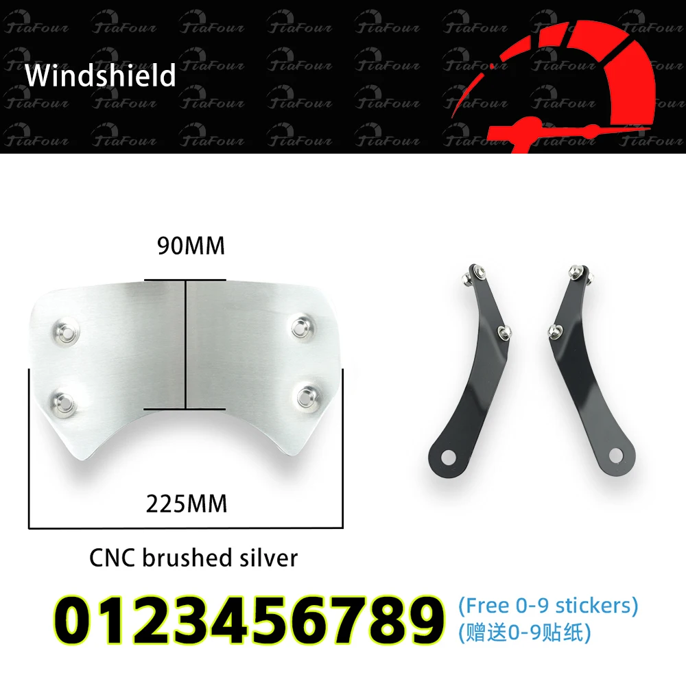 Für CB600F HORNET CB1100RS CB190SS CB1300 CB400 SUPER FOUR CB750 Windschutzscheibe Windschild Visier Windabweiser Kit