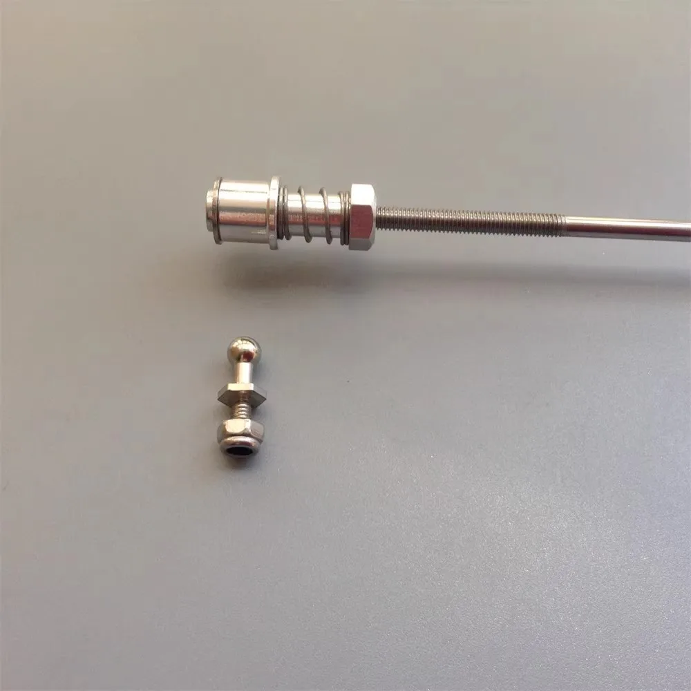 Varilla de 3mm desmontable, posicionamiento de resorte integrado, ajustador de varilla de frijol, modelo Rc, accesorios para barcos