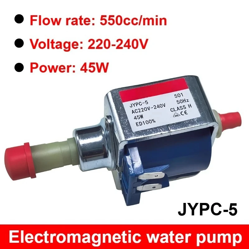 AC220V JYPC-5 Solenoid Water Pump 550cc/min High Pressure Self-priming Pump for Household Appliance Coffee Maker Cleaner