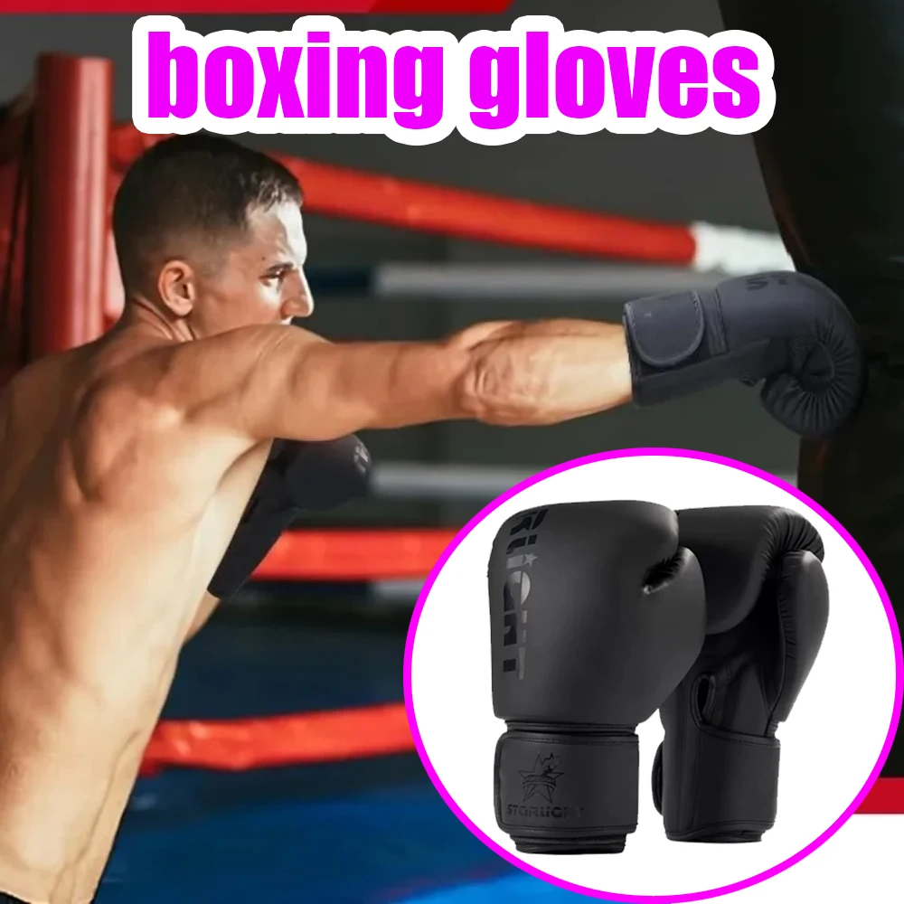 1 Pair Adult And Kids Professional Boxing Gloves Sanda Fighting Gloves Boys And Girls Muay Thai Training Sandbag Punching Gloves