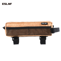 ESLNF Bicycle Front Beam Bag & Top Tube Bag Set - Head Tube Phone Pouch Included - Mountain & Road Bike Cycling Accessories Pack