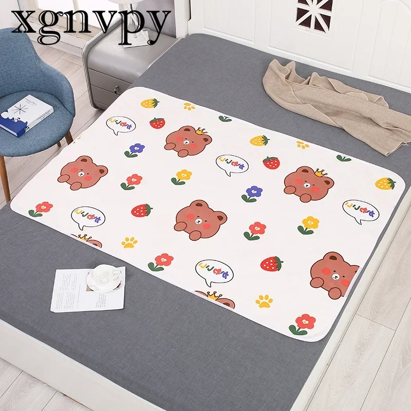 xgnvpy Reusable Baby Changing Mat Cover Diaper Mattress Bed Sheet Newborn Waterproof Portable Change Pad Floor Play Mat