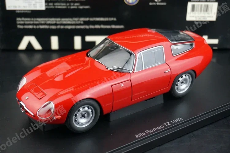 

Autoart 1:18 Alfa TZ 1963 Red Simulation Limited Edition All Open Alloy Metal Static Car Model Toy Gift
