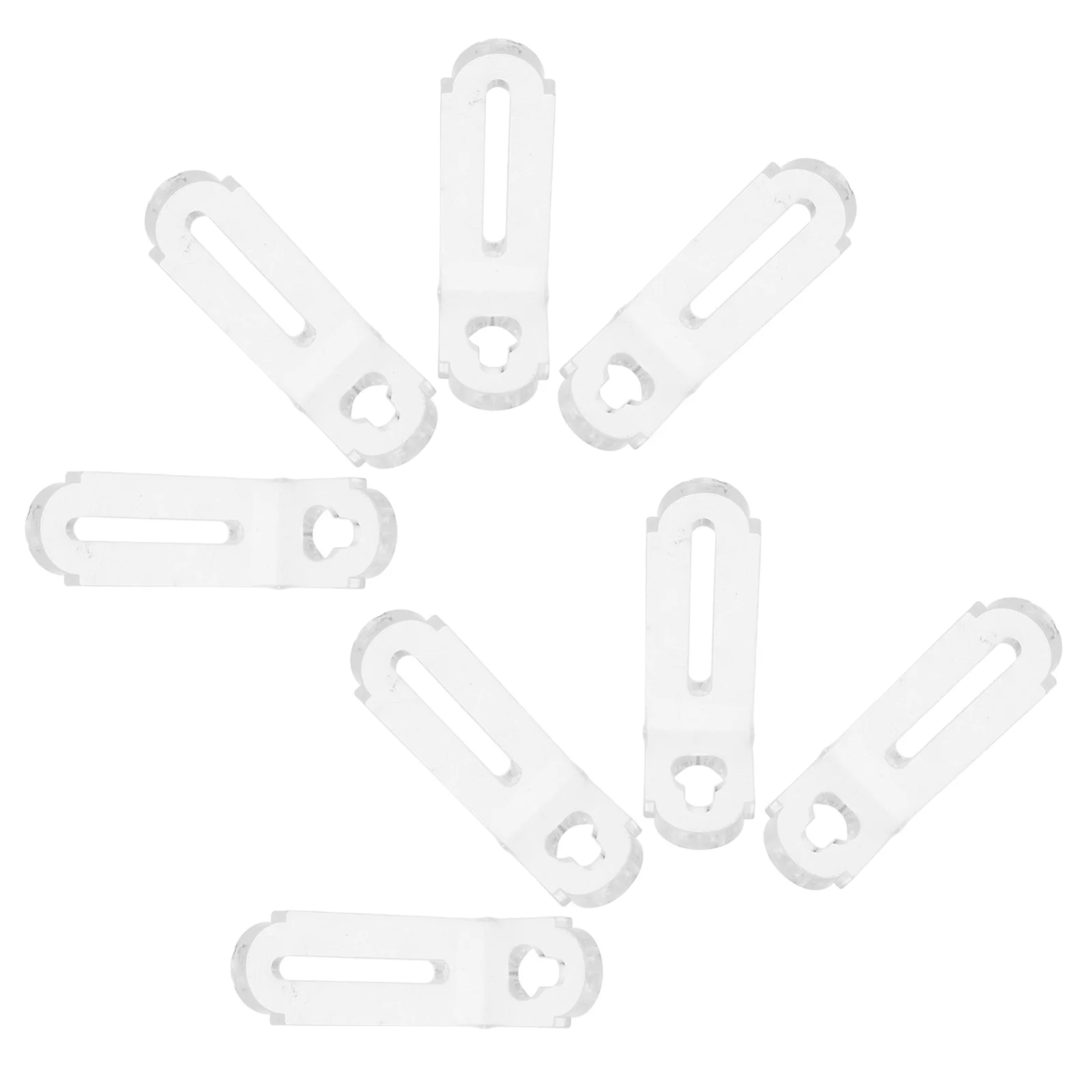 

8pcs Transparent Crystal Corner Brackets Acrylic L-shaped Supports for Furniture Display Shelves Hardware Accessories