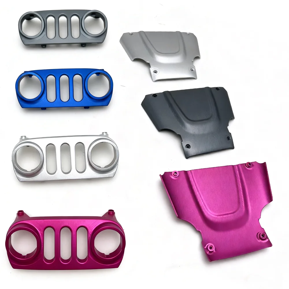 

D1RC CNC Aluminum Alloy Metal H10 Pipe Frame Front Face Hood Accessories for 1/10 RC Crawler Car VP H10 Upgrade Parts