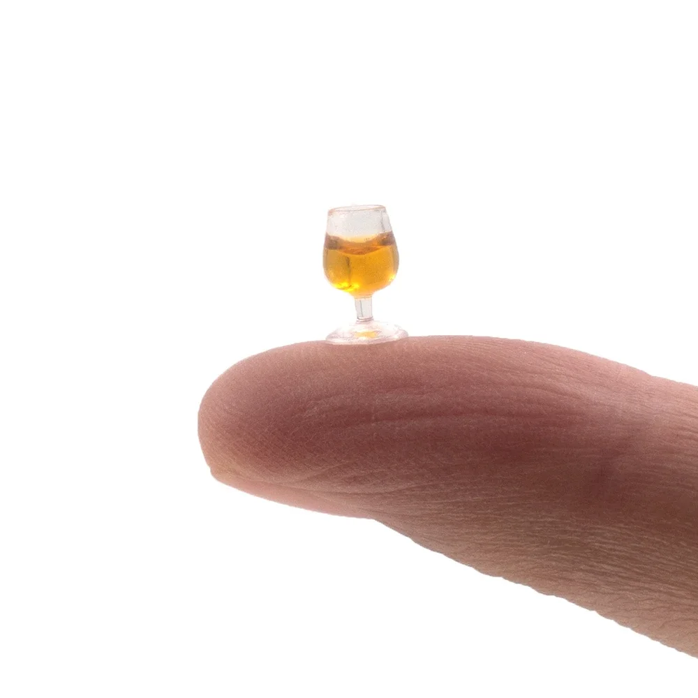 1/12 Poppenhuis Miniatuur Wijnfles Beker Set Mini Whisky Drankjes Model Speelgoed voor Poppenhuis Accessoires Decoratie ob11 bjd