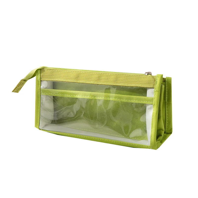 Six Layer Large Capacity Pencil Bag Pen Case Stationery Supplies High Appearance Aesthetic Transparent PVC Storage Organizer