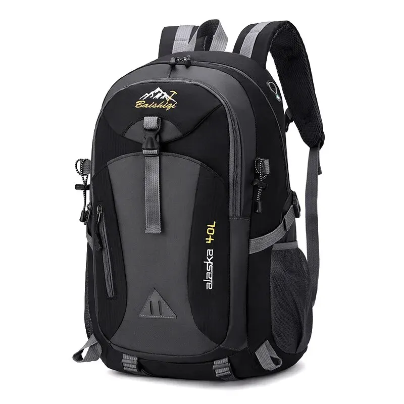 Classic Men Backpack Nylon Waterproof Men Casual Outdoor Travel Backpack Hiking Camping Mountaineering Backpack Sports Bag Women