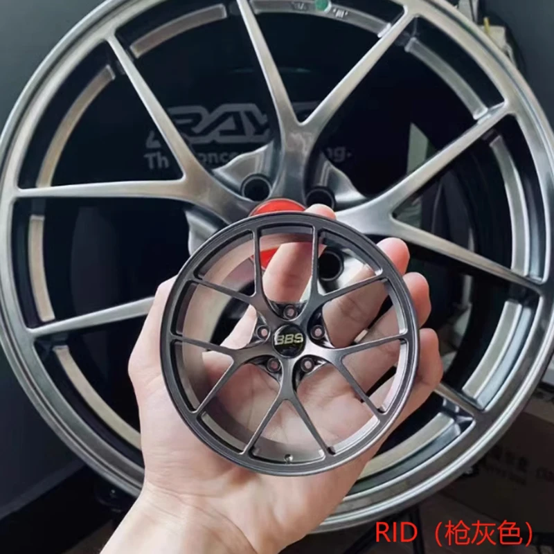 Wielmodel Auto Ornamenten STRALEN Metalen Wiel RID Aluminium Simulatie Smeden Wiel Modificatie Creatief Desktop Speelgoed