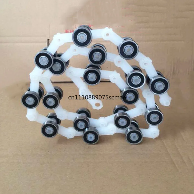 For Schindler Escalator Swing Chain 17 Sections Single & Double Fork Armrest Chain Pulley Set Elevator Parts