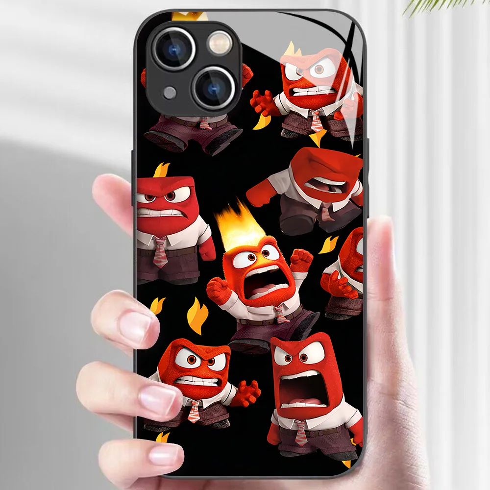 Inside Out 2 Phone Case for Xiaomi Mi NOTE 10 11 Lite 12T Poco X3 GT NFC F4 F5 F6 X5 Pro 5G Glass Soft Silicone Frame Back Cover