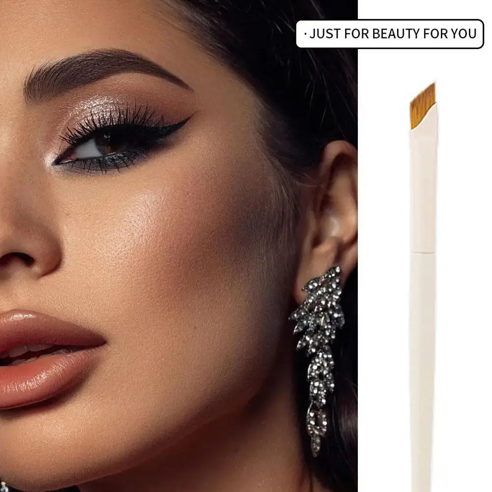 อัพเกรดแปรงอายไลเนอร์ Ultra Thin Fine Angle ที่แม่นยําภายใต้แปรง Place Eyebrow Detail แปรงแบนตา N6r2