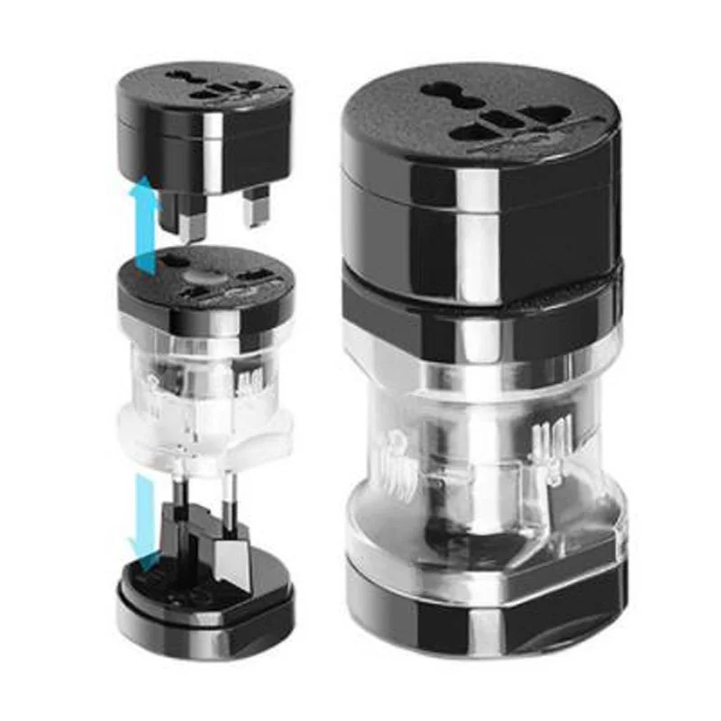 Witte laagvermogen 6A 250V wereldwijde reisadapter stekkerdoos 3-in-1 UK US AU EU gecombineerde multifunctionele converter stroomaansluiting