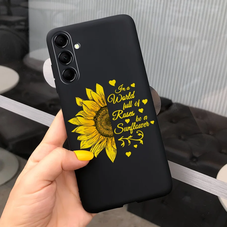 For Samsung A54 A34 5G Case For Samsung A24 4G Cover Cute Daisy Slim Matte Soft TPU Phone Funda For Samsung A 24 A 34 A 54 Coque