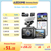 AZDOME 4K ADAS Dash Cam GS63H Pro Car DVR Built-in GPS WiFi Video Recorder Car Camera WDR Night Vision 24H Parking Monitor 1080P