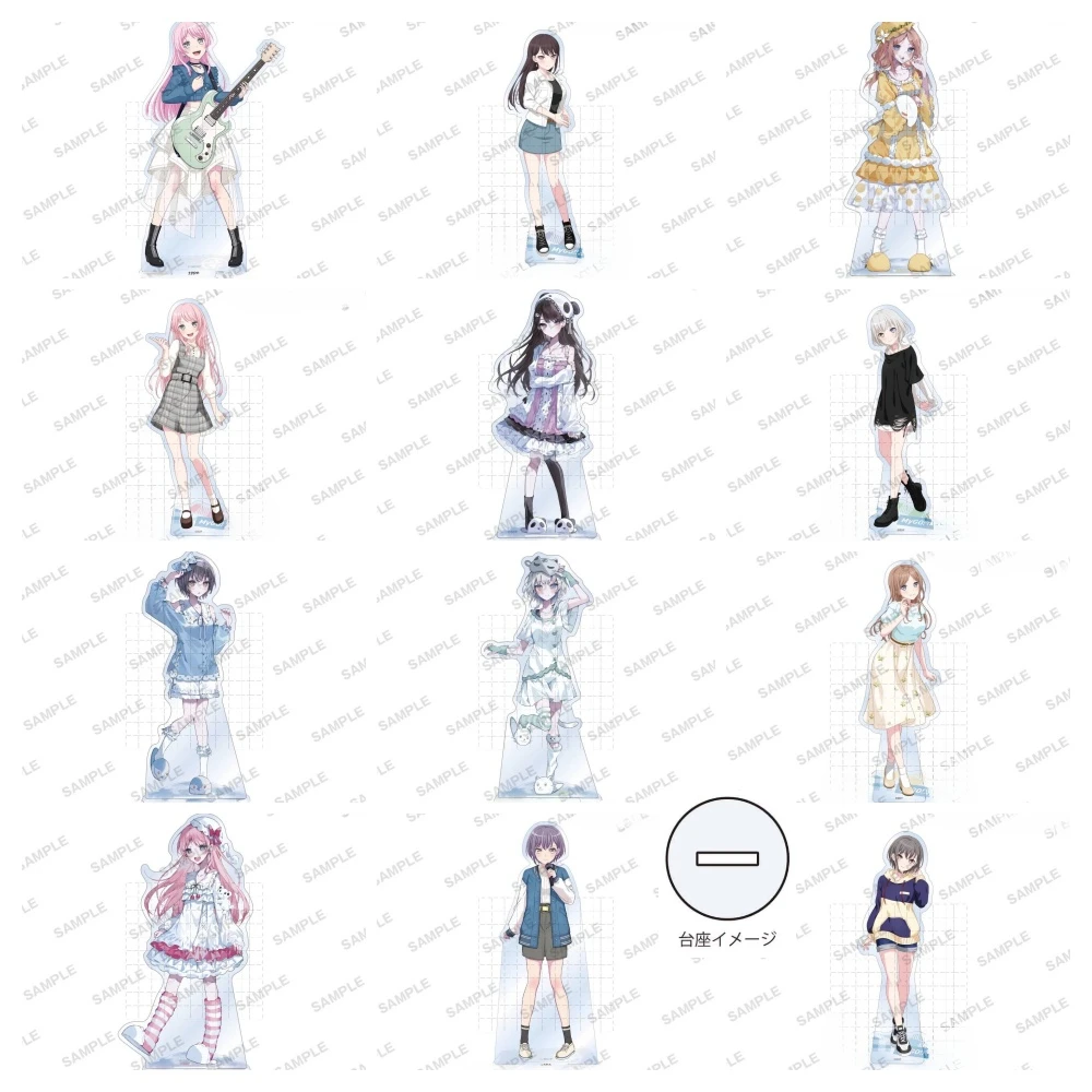 

Game Hikawa Hina Ichigaya Arisa Hazawa Tsugumi Takamatsu Tomori Acrylic Stand Doll Anime Figure Model Plate Cosplay Toy Gift
