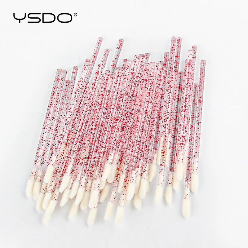 5/50/100pcs Crystal Brush Disposable Makeup Lipstick Lip Brush Glossy Wands Pen Cleaner Applicator Eyeshadow Gloss Makeup Brushe