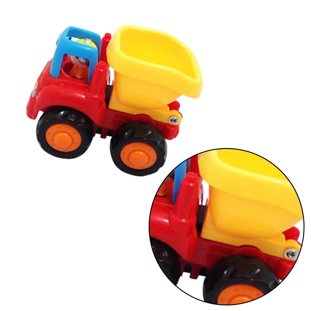 Kids Car Engineering Vehicle Light Green Pull-Back No Battery Needed Early Learning Educational Gift Kids Car Toy