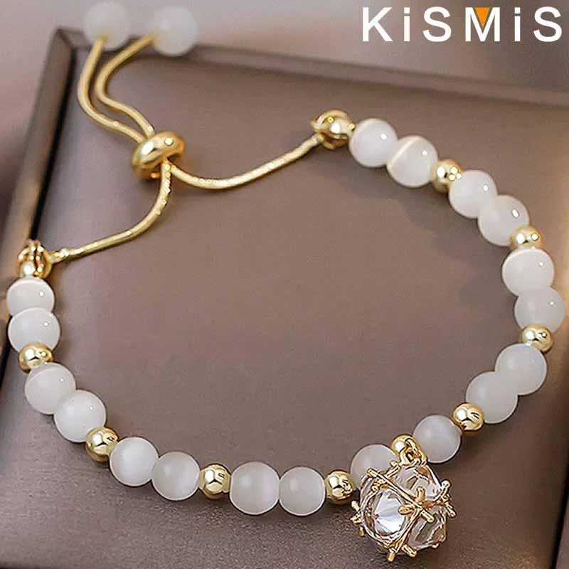 KISMIS 1Pc Fashion Exquisite Jewelry Opal Pendant Bracelet Geometric  Pendant Accessories Ladies Crystal Bracelet Jewelry