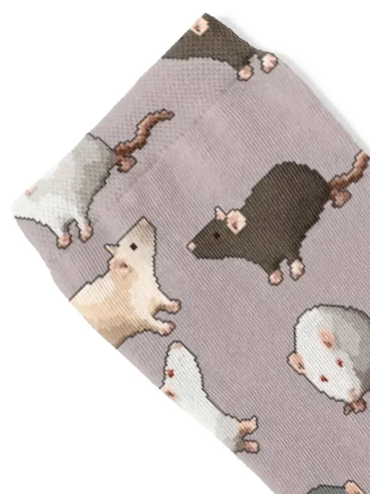 Pixel Rats on repeat Socks new year essential Luxury Woman Socks Men's