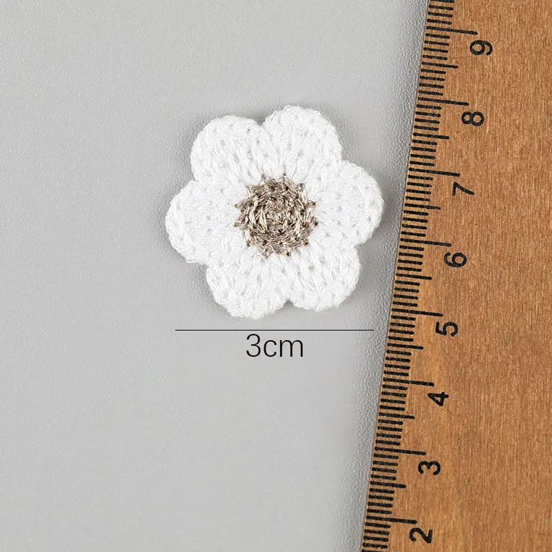 20 stuks roze witte kersenbloesem borduurapplicaties voor haarclipaccessoires mobiele telefoonhoesje DIY decoraties patches