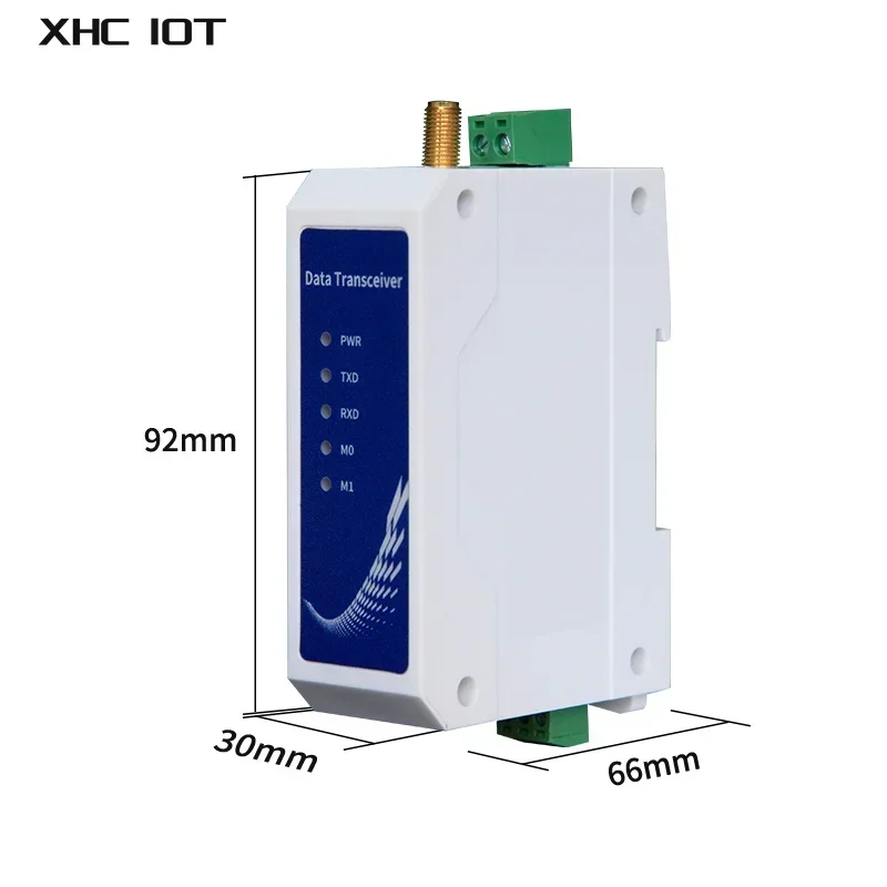 SX126X 410-510MHz 20dBm 1km Range 12V 24V RS485 Modbus Din Rail 433Mhz Modem XHCIOT E95-DTU(400F20-485)