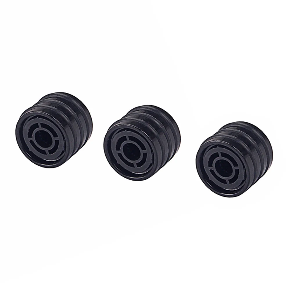 

3Pcs Guitar Volume Control Knobs Dome O-Ring Durable Replacement for Electric Guitar Bass Parts Accessory Black