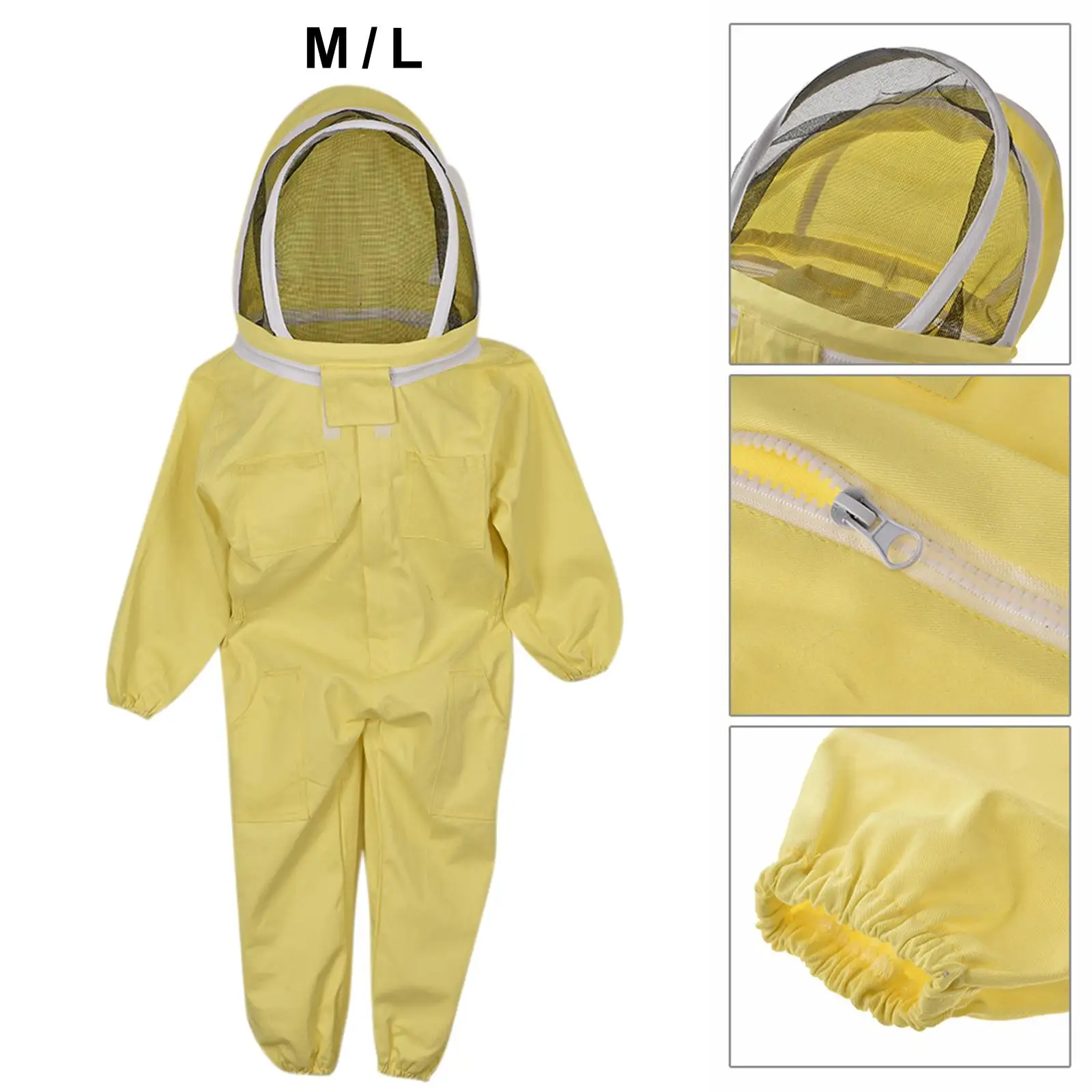 Beekeeping Protective Suit Jumpsuit Full Body for Kids Child Farm Visitors