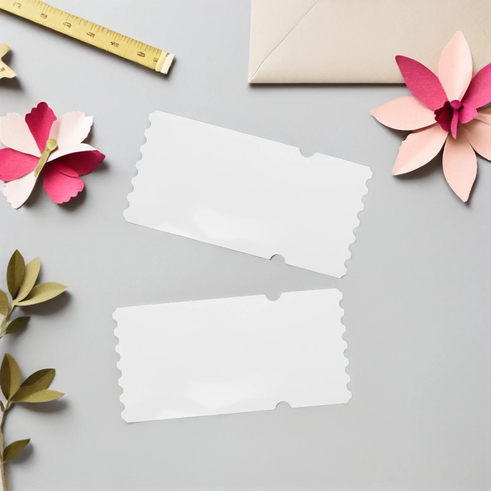 

8Pcs Heat Resistant Sublimation Ticket Blanks 14x7cm Printable Heat Transfer for DIY Wedding Party Classroom Reward Craft Ticket