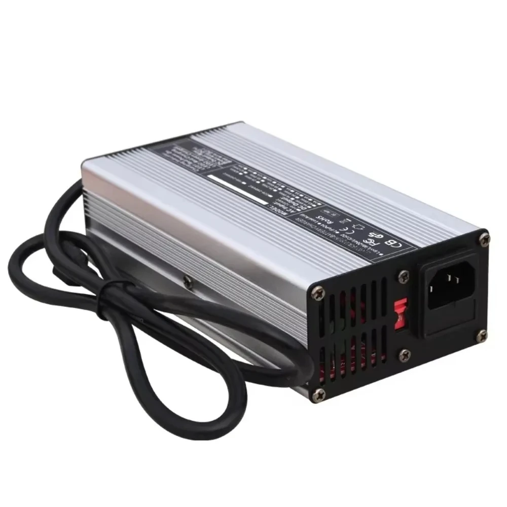 Cargador de batería LiFePO4 de 29,2 V y 10A para 8S, 24V, 25,6 V, paquete de batería LiFePO4, carga inteligente, parada automáti