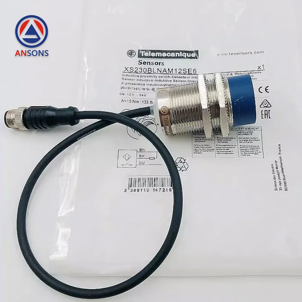 XS230BLPAM12SE6 كوني السلالم المتحركة خطوة فقدان السرعة كشف التبديل حثي القرب التبديل Ansons قطع غيار السلالم المتحركة