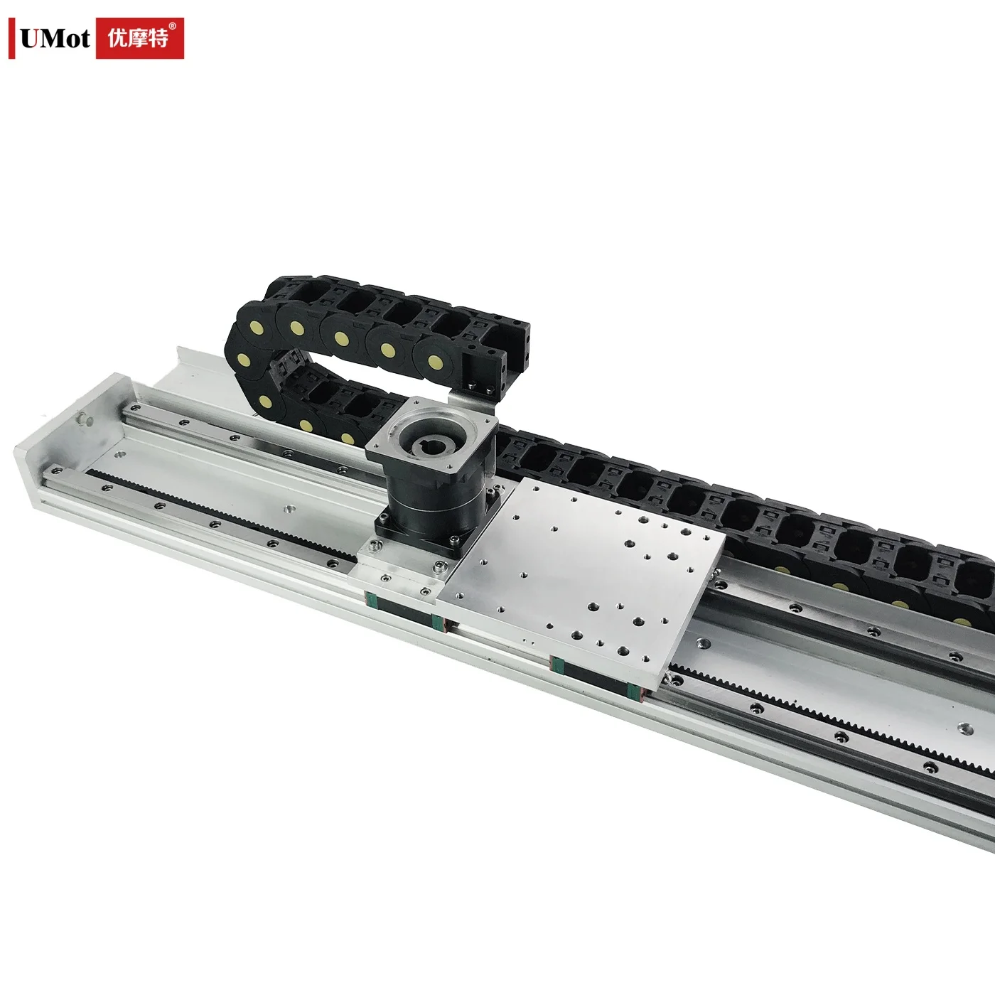 ヘビーデューティー300kgストローク1200mmサーボモーターCNCアルミ合金ワイドラックアンドピニオンモジュールリニアガイドレール（オートメーション用）