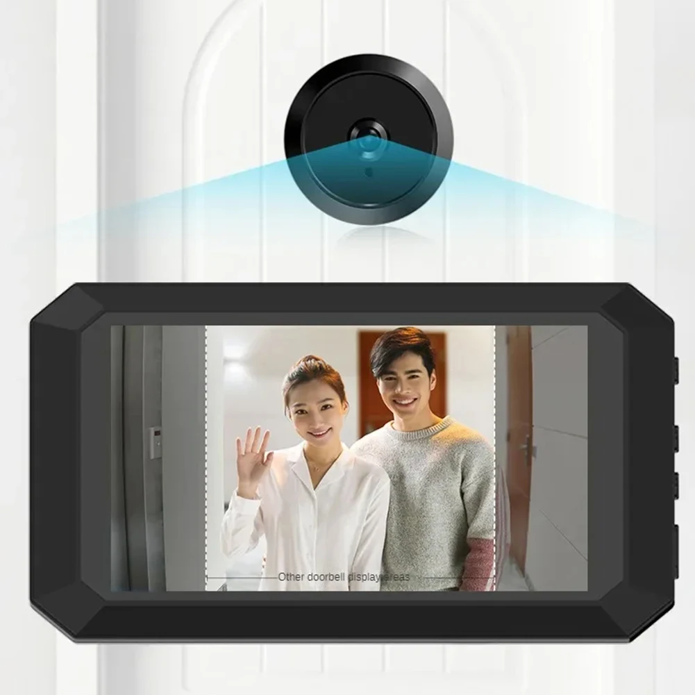 3.97 Inch Peephole Doorbell 1080P Camera 120° Peephole Viewer Cat Eye Door Bell Smart Home Outdoor Monitor Digital Door Viewer